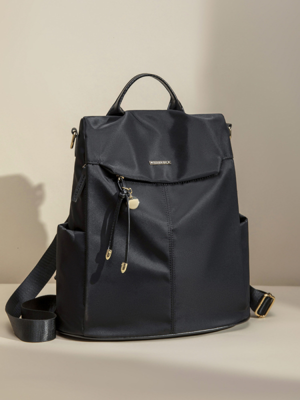 Női lopás elleni hátizsák Oxford-szövetből, cipzáras zárás, vízálló, belső cipzáras zseb, városi egyszerű stílus