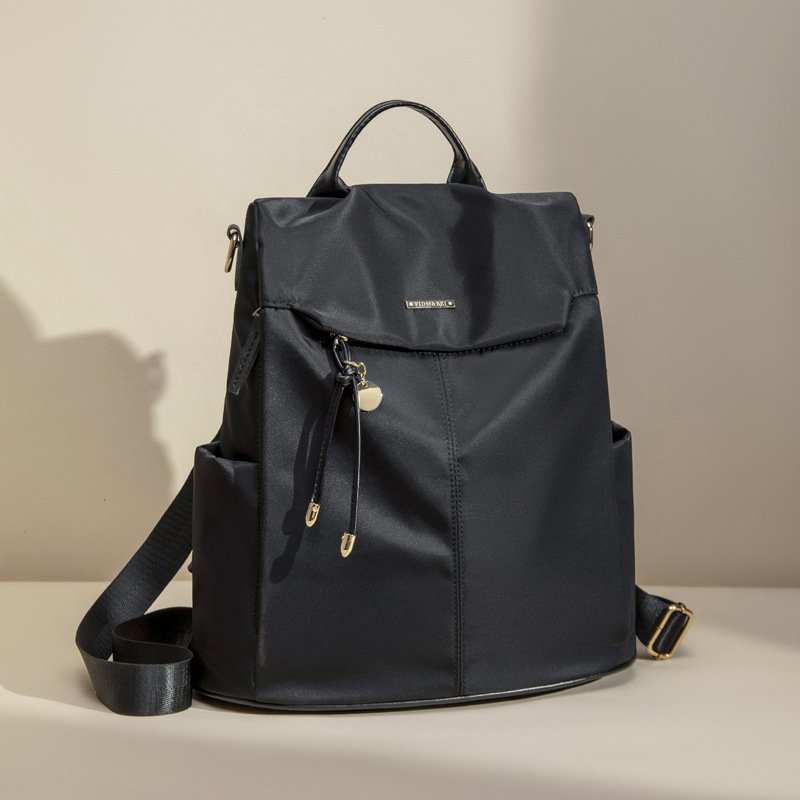 Női lopás elleni hátizsák Oxford-szövetből, cipzáras zárás, vízálló, belső cipzáras zseb, városi egyszerű stílus