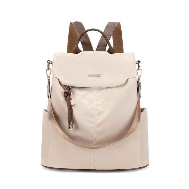 Női lopás elleni hátizsák Oxford-szövetből, cipzáras zárás, vízálló, belső cipzáras zseb, városi egyszerű stílus