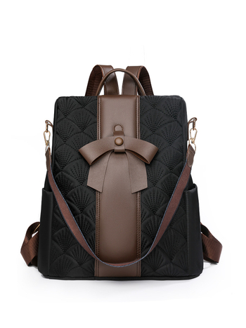 Γυναικείο σακίδιο πλάτης Louis Gustave από νάιλον, με φερμουάρ, εσωτερικός θήκη για κινητό, θήκη για ταυτότητα, λαμιναρισμένη θήκη με φερμουάρ και εσωτερικός διαχωριστής