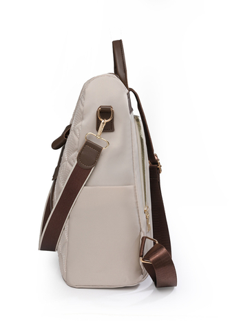 Γυναικείο σακίδιο πλάτης Louis Gustave από νάιλον, με φερμουάρ, εσωτερικός θήκη για κινητό, θήκη για ταυτότητα, λαμιναρισμένη θήκη με φερμουάρ και εσωτερικός διαχωριστής