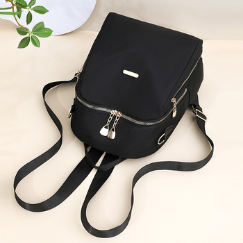 Oxford szövetből készült hátizsák, nagy kapacitású, ideális mindennapi ingázáshoz, cipzáras nyitás, belső zsebek: cipzáras zseb és telefonzseb