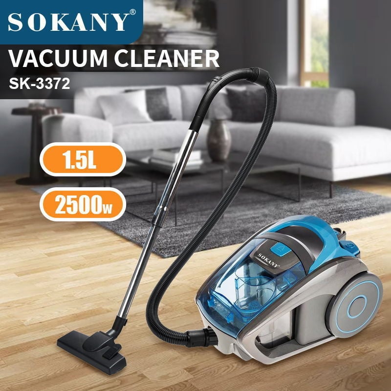 SOKANY Usisavač za kućnu uporabu, prenosni ručni, suho usisavanje, uspravni dizajn, kabel 4 m, 111–240V, 2500W