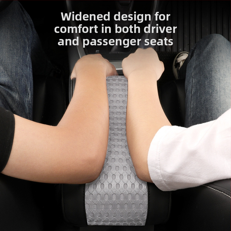 Tengli кожено-мрежест подлакътник за кола с паметна пяна, височинно повишаващ централния подлакътник