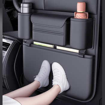 Chiweng Органайзер за задната част на автомобилната седалка – изкуствена кожа, с дръжка, национален стил