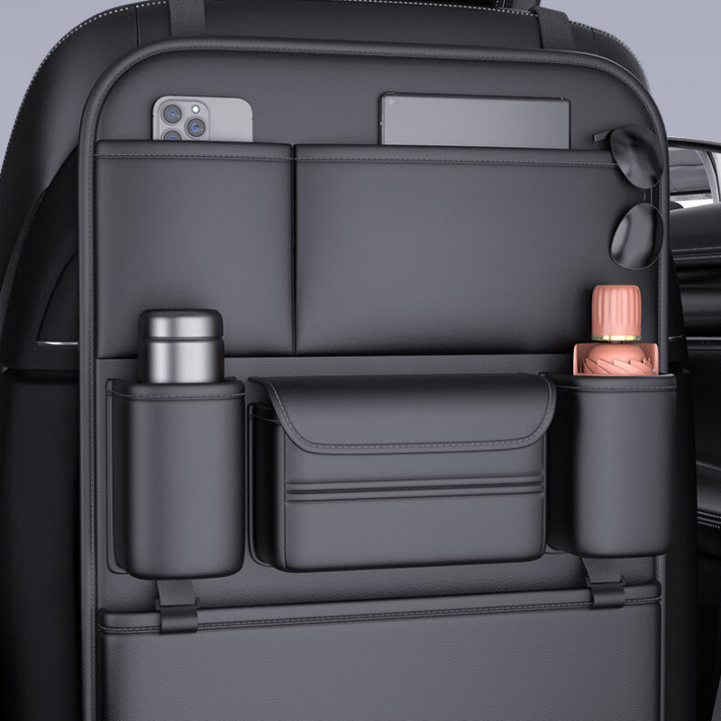 Chiweng Органайзер за задната част на автомобилната седалка – изкуствена кожа, с дръжка, национален стил