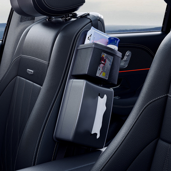 Οργανωτής θήκης χαρτοπετσετών αυτοκινήτου – Δερμάτινος, Κρεμάμενος από το κάθισμα, Με παγκόσμια συμβατότητα, Προσαρμοζόμενος