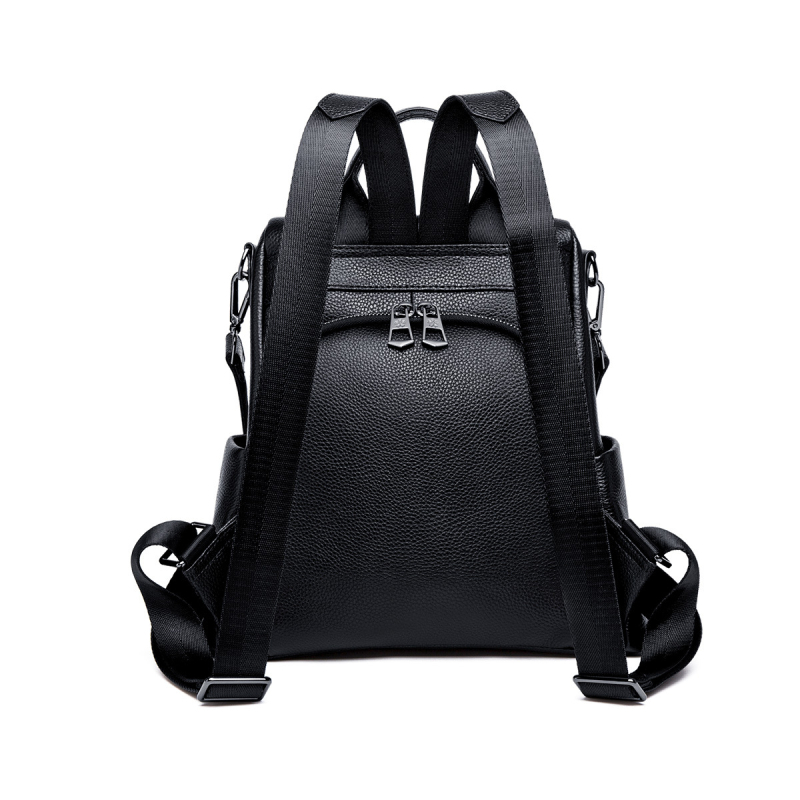 Jules valódi bőr hátizsák nőknek, 36–55 L kapacitás, ergonikus hátsó panel, üzleti ingázási stílus