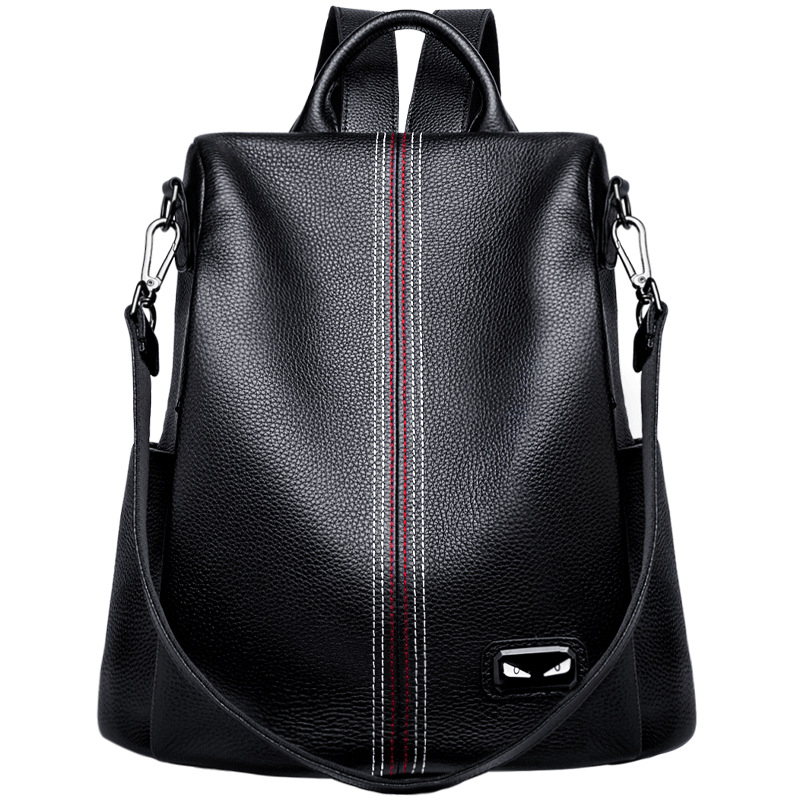 Jules valódi bőr hátizsák nőknek, 36–55 L kapacitás, ergonikus hátsó panel, üzleti ingázási stílus