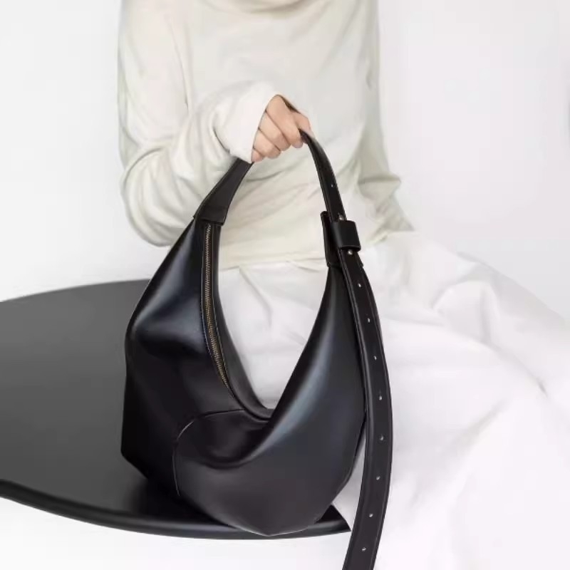 Samgite Tote торба, стил киберфункция, PU материя, овална форма, отваряне с цип, вътрешен джоб с цип