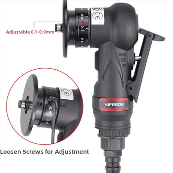 Мини пневматична ръчна машина за заобляне на ъгли, Sea Flying Shark, модел 45RC, мощност 45RC, предназначена за обработка на прави ъглови филета