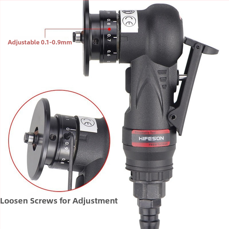 Мини пневматична ръчна машина за заобляне на ъгли, Sea Flying Shark, модел 45RC, мощност 45RC, предназначена за обработка на прави ъглови филета