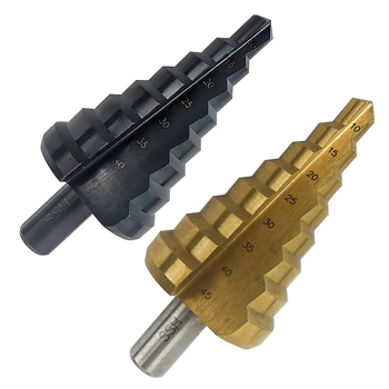 Σετ βήμα-τρυπανιών Pagoda Diamond, 5 τεμάχια, από χάλυβα υψηλής περιεκτικότητας σε άνθρακα, DIYT