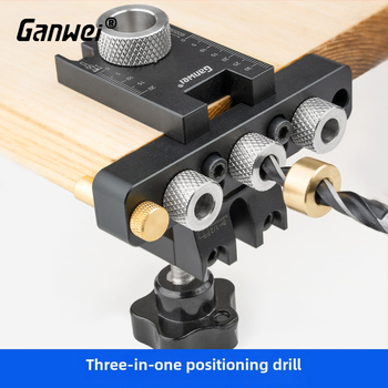Дървообработващ тройно в едно позициониращ пробивател за жлебове, мини – Ganwei
