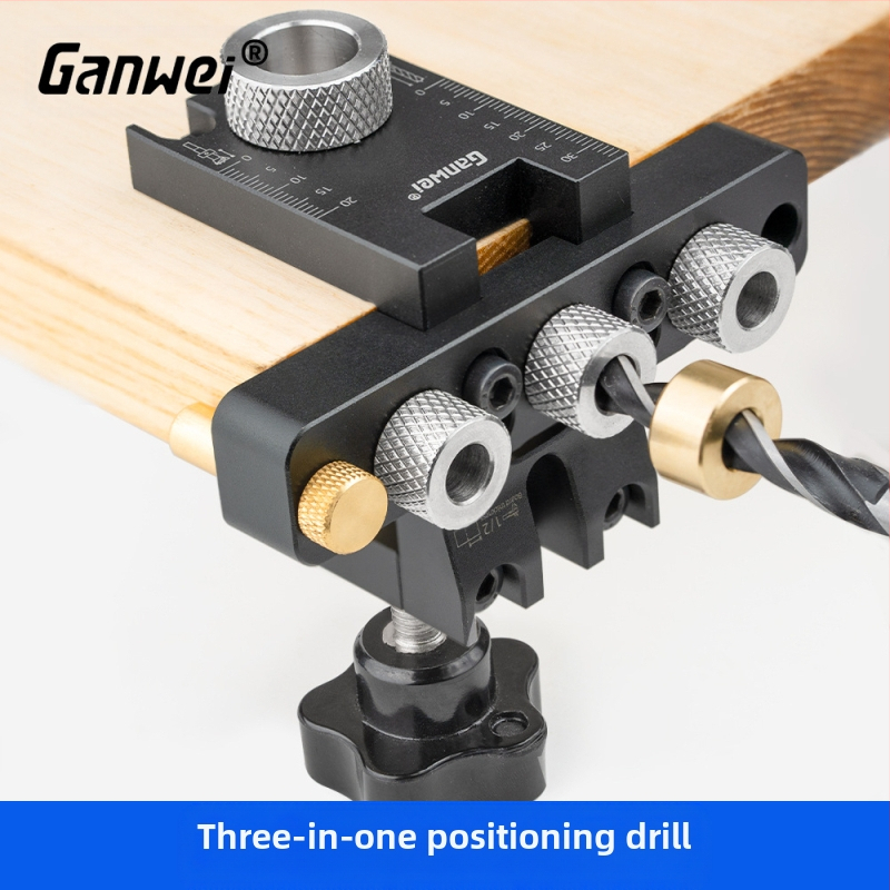Дървообработващ тройно в едно позициониращ пробивател за жлебове, мини – Ganwei