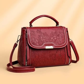 Geantă crossbody Emperor Rhino, din PU, formă verticală pătrată, închidere cu fermoar, buzunar pentru telefon, căptușeală poliester