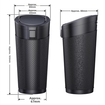 Κάδος απορριμμάτων αυτοκινήτου, φορητός ABS κάδος αποθήκευσης με σχήμα βαρελιού, αδιάβροχος και ανθεκτικός στην πίεση, δυνατότητα εκτύπωσης λογότυπου