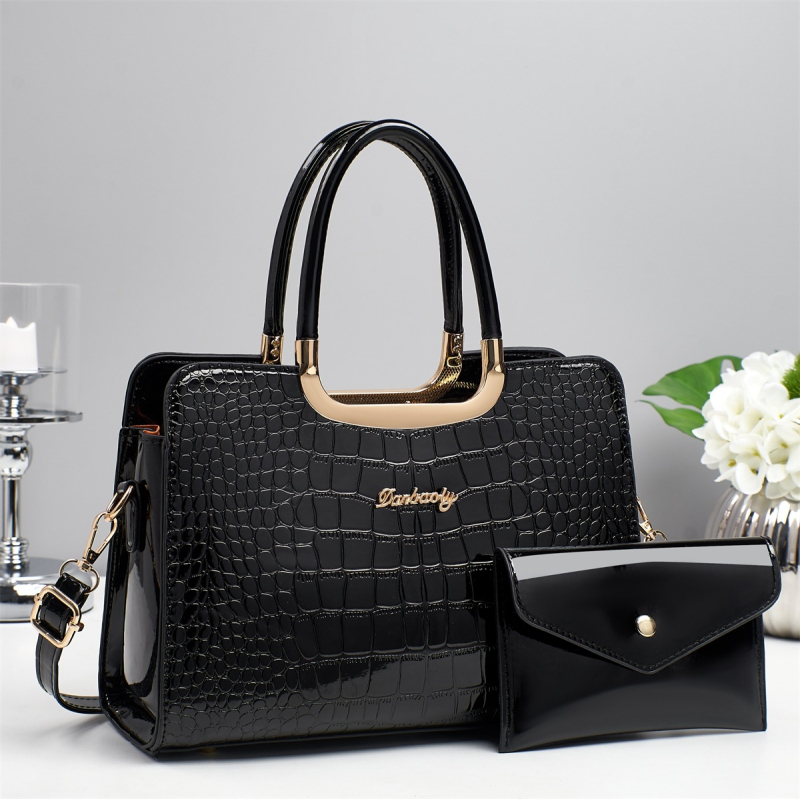 PU кожа кръстосана през рамо чанта за бизнес с монетник, хоризонтална квадратна форма, цип, вътрешни джобове (с цип, за мобилен телефон, за ID), марка Shichen, пролет 2025