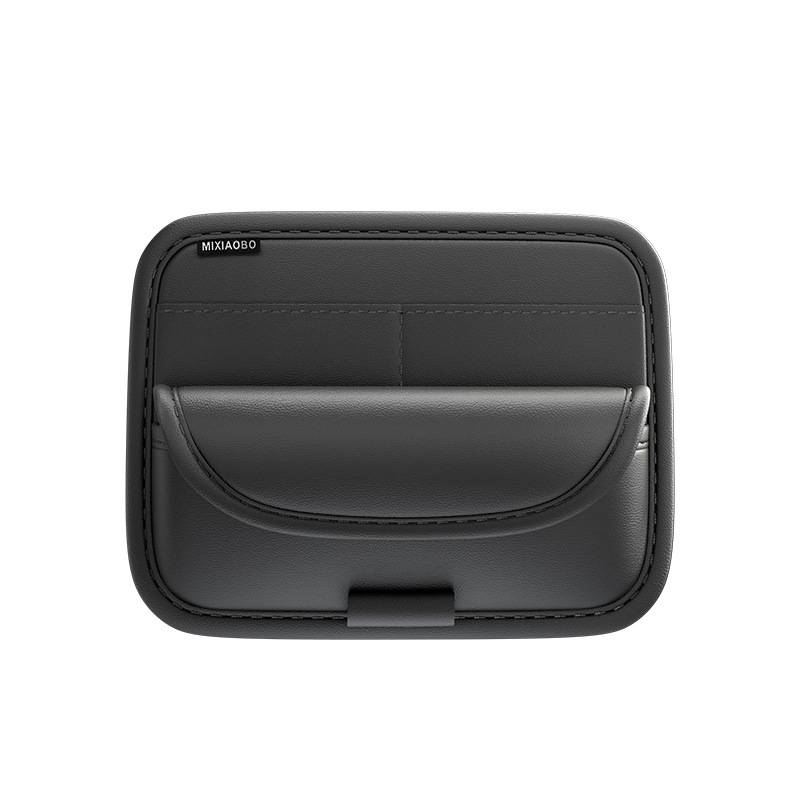 Οργανωτής αποθήκευσης για την ηλιοπροστασία αυτοκινήτου με θήκη γυαλιών και καρτών – PU δέρμα, καθολική εφαρμογή, 3–5 έτη ζωής