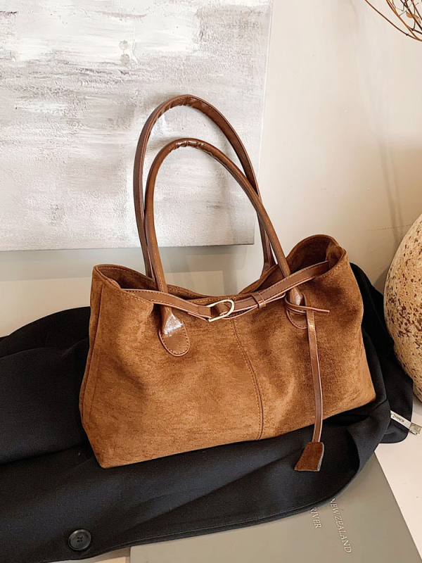 Női PU táska, városi egyszerű stílus, vízszintes négyszögletes forma, mágneszár, belső cipzáros rekesz