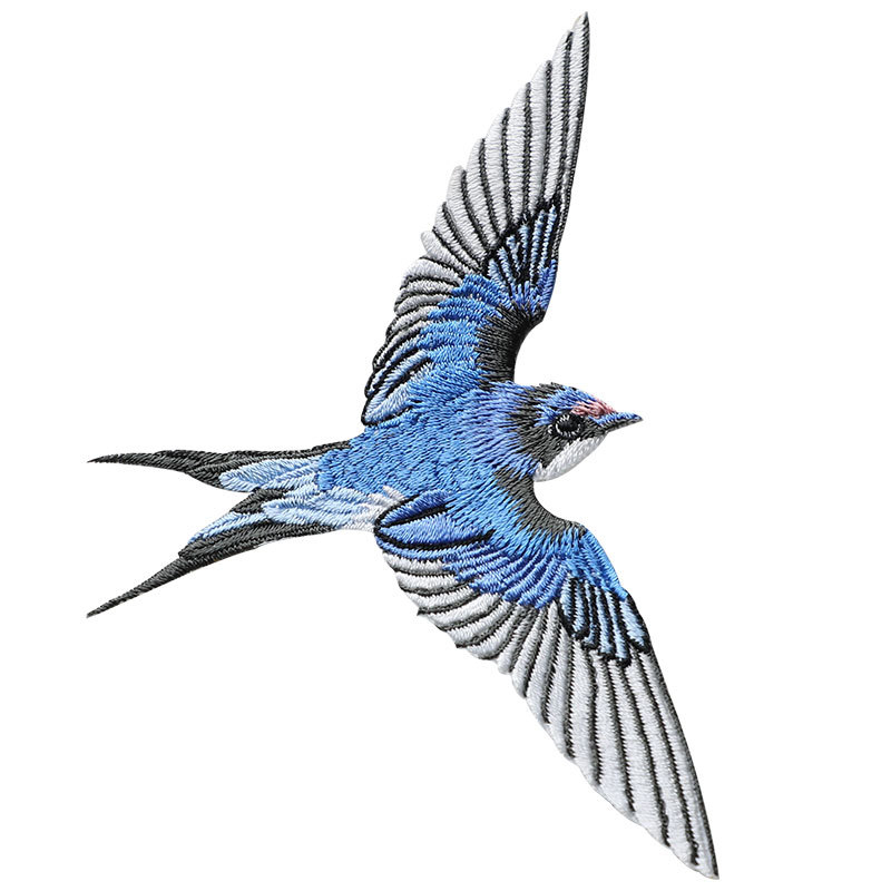 Lyginamas išsiuvinėtas pleistras — medžiaga: rayon, skirta drabužiams, Rainbow embroidery