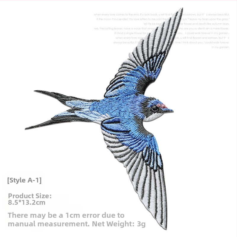 Lyginamas išsiuvinėtas pleistras — medžiaga: rayon, skirta drabužiams, Rainbow embroidery