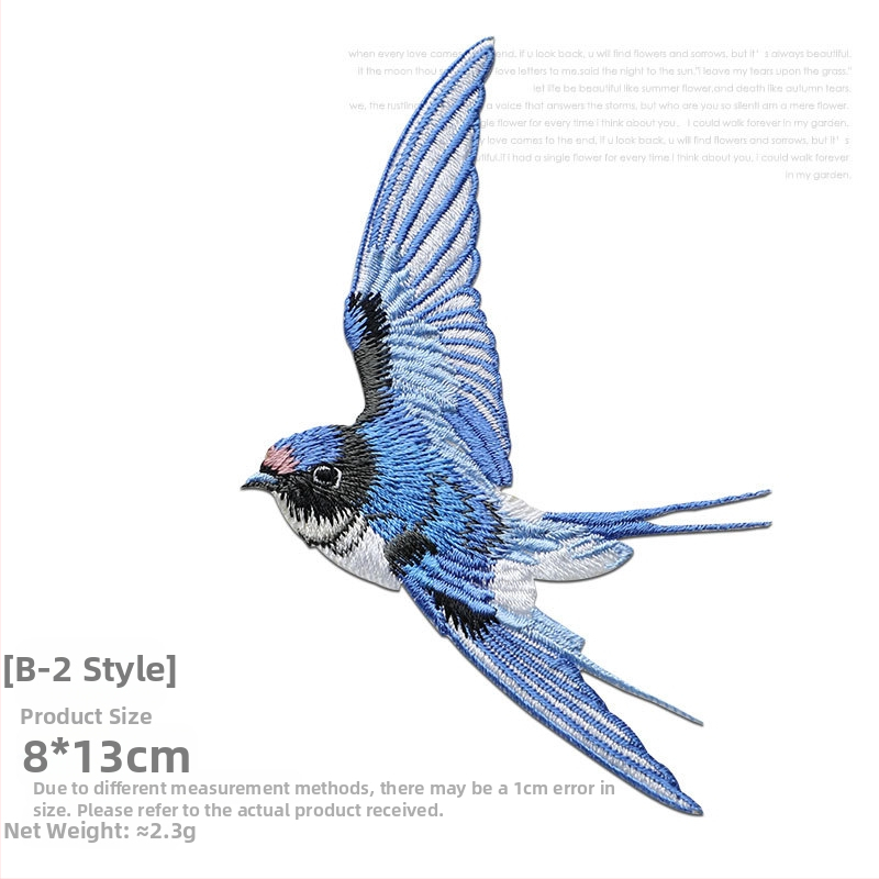 Lyginamas išsiuvinėtas pleistras — medžiaga: rayon, skirta drabužiams, Rainbow embroidery