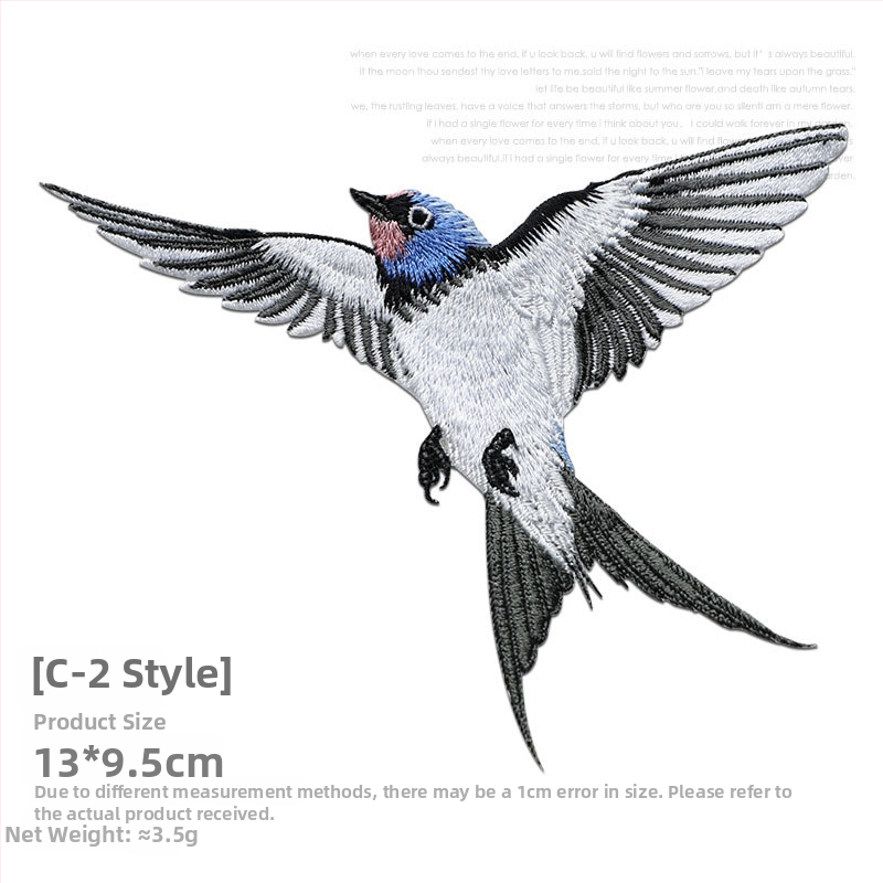 Lyginamas išsiuvinėtas pleistras — medžiaga: rayon, skirta drabužiams, Rainbow embroidery