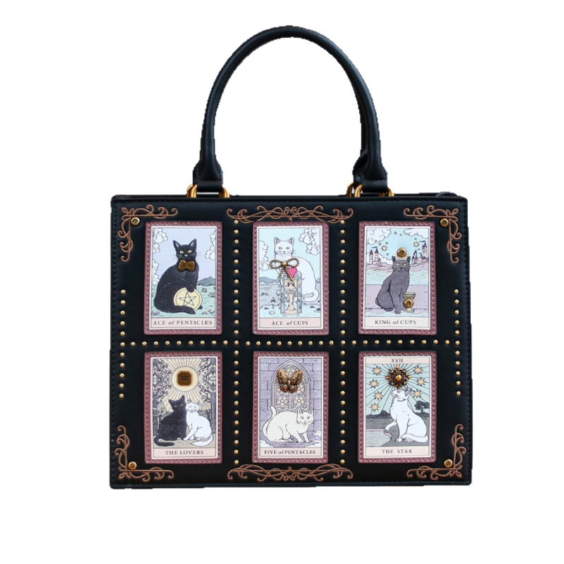 M.T MISS TOTE Унисекс чанта от PU, хоризонтална квадратна форма, с цип и подплата от полиестер