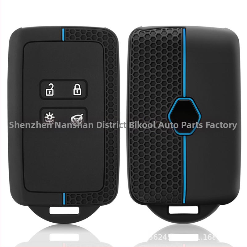 Силиконов калъф за ключ Renault Koleos 2022 с пчелна шарка