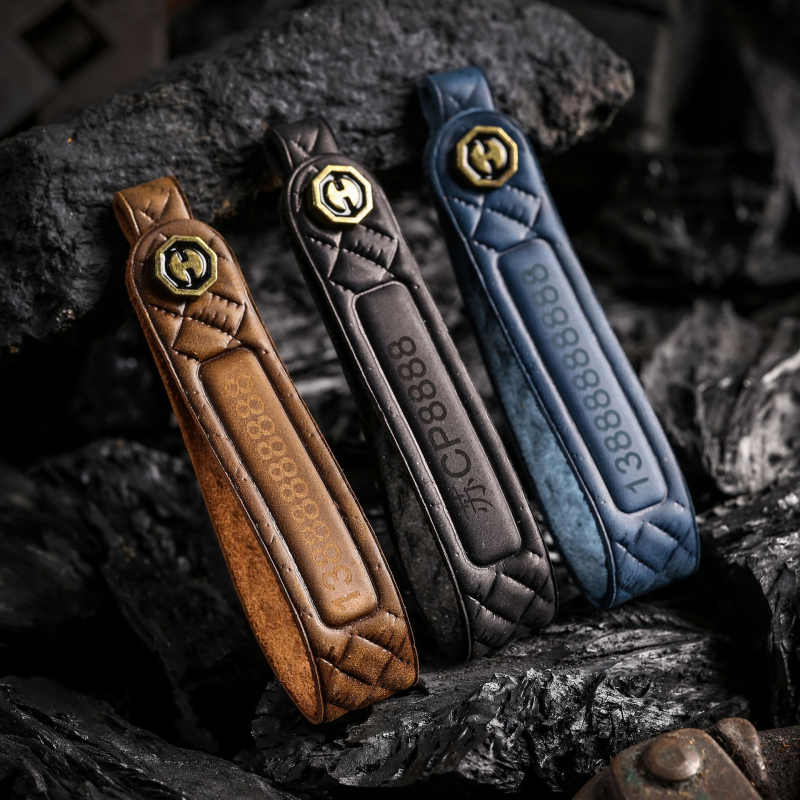 Renaulti retro nahast võtmeümbris – veisnahk, retro tuule stiil, kohandatav töötlemine