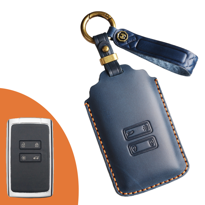 Renaulti retro nahast võtmeümbris – veisnahk, retro tuule stiil, kohandatav töötlemine