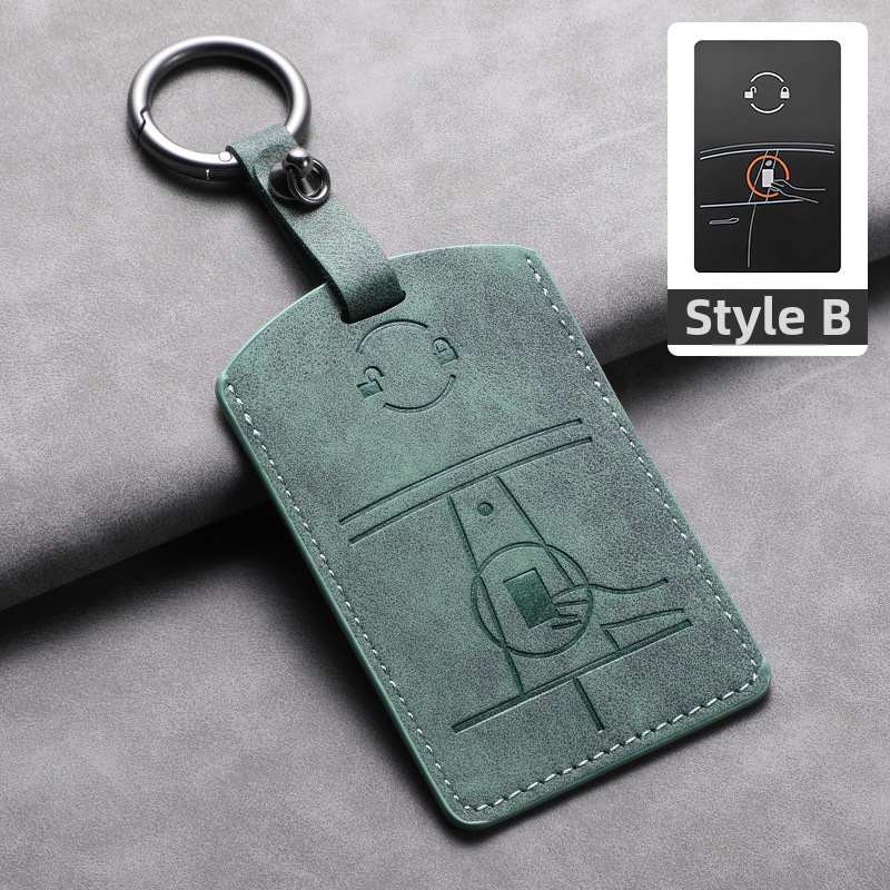 Tesla võtmekaardikaas — lambanahk — lihtne stiil