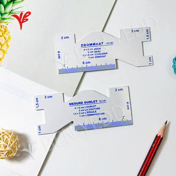 BEN YEDD всичко‑в‑едно алуминиева шивашка линейка с метрична скала