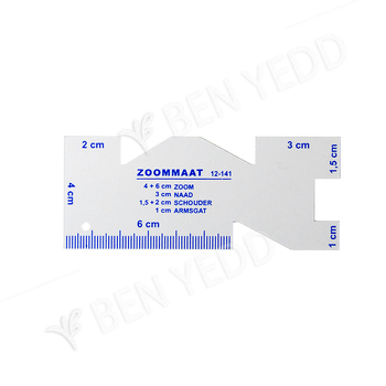 BEN YEDD всичко‑в‑едно алуминиева шивашка линейка с метрична скала