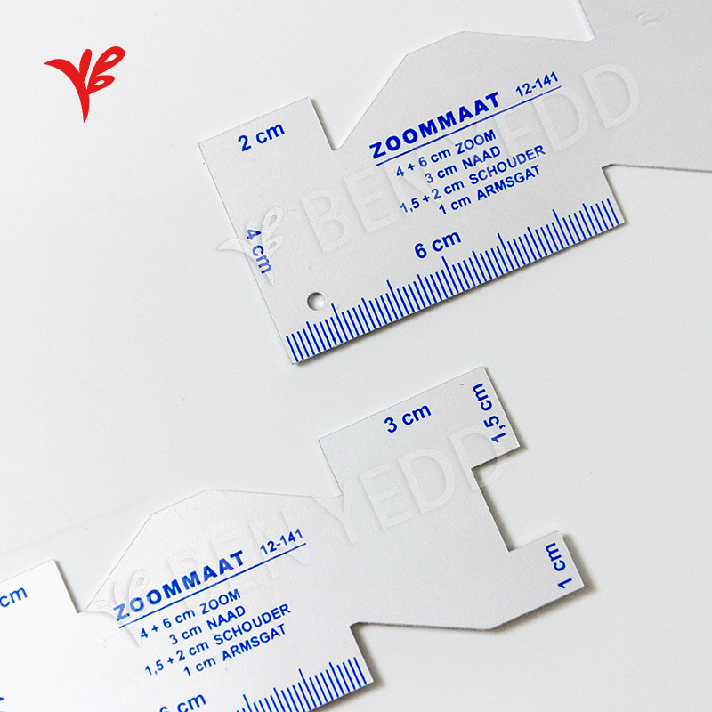 BEN YEDD всичко‑в‑едно алуминиева шивашка линейка с метрична скала