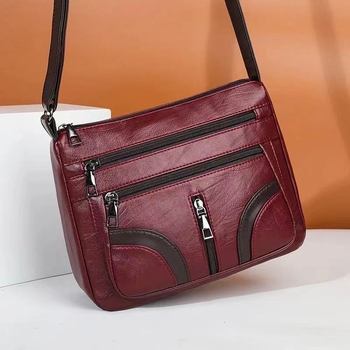 Női crossbody táska, PU anyag, kis négyzetes stílus, cipzár, poliészter bélés