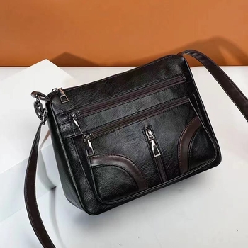 Női crossbody táska, PU anyag, kis négyzetes stílus, cipzár, poliészter bélés