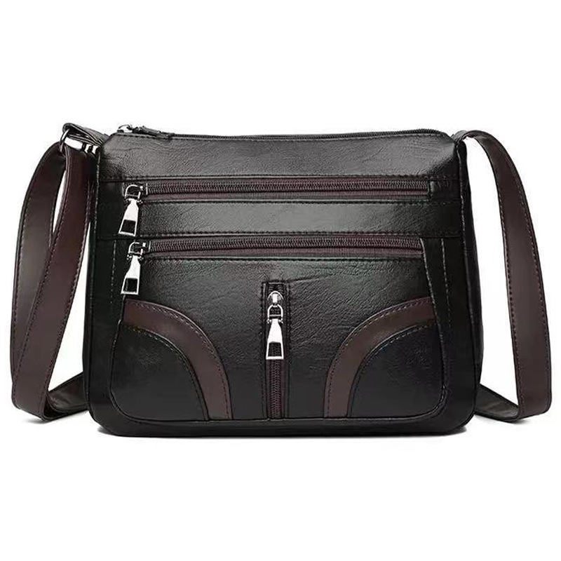 Női crossbody táska, PU anyag, kis négyzetes stílus, cipzár, poliészter bélés