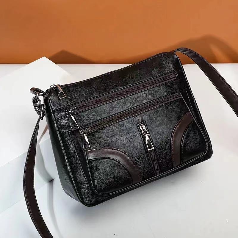 Női crossbody táska, PU anyag, kis négyzetes stílus, cipzár, poliészter bélés