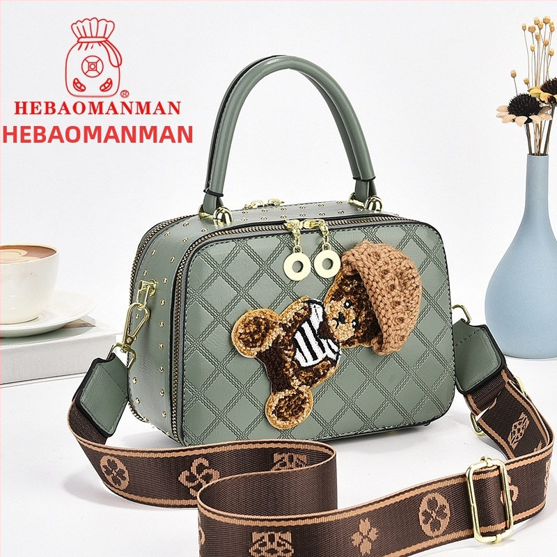 Дамска чанта през рамо PVC, малка квадратна чанта с цип и подплата от памук, Пролет 2024