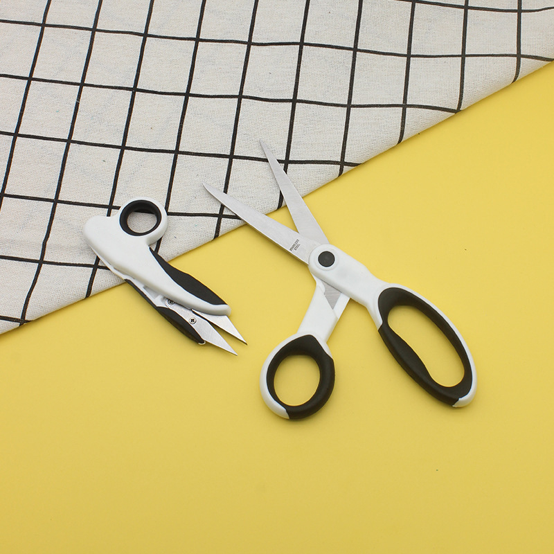 SeΤ ψαλιδιών γραφείου 4 τεμαχίων – λεπίδες από ανοξείδωτο ατσάλι, λαβές PP+TPR, Gold fubon; βάρη 12/26/32/83 g