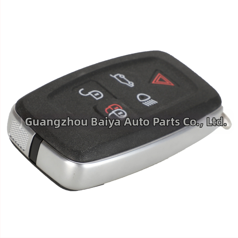 Land Rover 5‑бутонов калъф за ключ – замяна на корпус за ключ за Range Rover Sport, Velar, Evoque и Discovery 4; ключов вал: мед + пластмаса; корпус: пластмасов; тегло 68 g