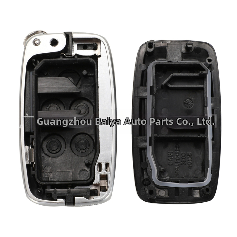 Land Rover 5‑бутонов калъф за ключ – замяна на корпус за ключ за Range Rover Sport, Velar, Evoque и Discovery 4; ключов вал: мед + пластмаса; корпус: пластмасов; тегло 68 g