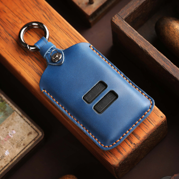 Odos automobilio klavišų dėklas Renault ir Ssangyongui | rankų darbo, galvijų odos, retro stilius, be pritaikymo