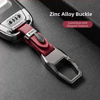 Yailis Δερμάτινο Κλειδοθήκη Αυτοκινήτου – Πολυλειτουργικό Κρεμαστό, Αντι-Απώλεια, Μοντέλο 000, Παραμετροποίηση Λογότυπου