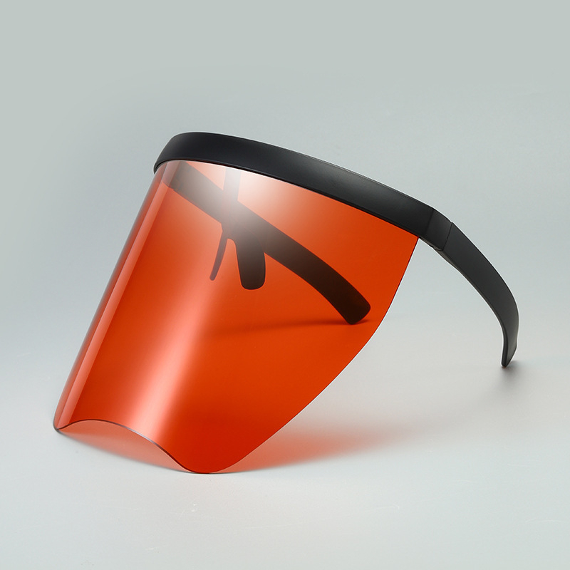 Veido šydas iš PC medžiagos, 2 mm lęšio storis, aukštas skaidrumas, modelis 112 PET kaukė, atitinka GB14866