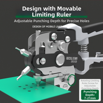 Volvan клещи за пробиване на дупки – за кейсове на телефони и каишки, алуминиева сплав, 0,3 кг, взривоустойчив