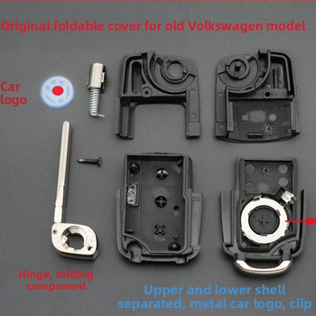 Sulankstomas nuotolinio rakto korpusas VW: Passat, Golf, Lavida, Bora, Sagitar, Polo — modelis 202AD753AB; medžiaga: sulankstomas korpusas; svoris: 0.01