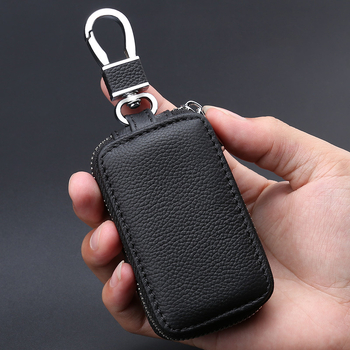 Ādas automobiļu atslēgu maciņš, modelis T0323, teļu āda, universāls, vienkāršs stils